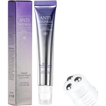 Pleťový krém Oční krém proti vráskám v rolleru 20 g Hydratační péče s kyselinou hyaluronovou Zpevňující krém proti stárnutí Oční péče