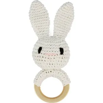 Chrastítko králíček bílá