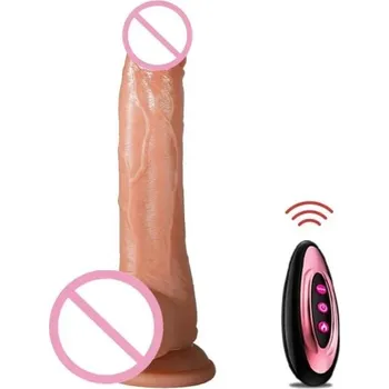 Vibrátor Realistický vibrátor 22 x 4,5 cm s dálkovým ovládáním a silikonovým povrchem, diskrétní balení pro maximální pohodlí a soukromí