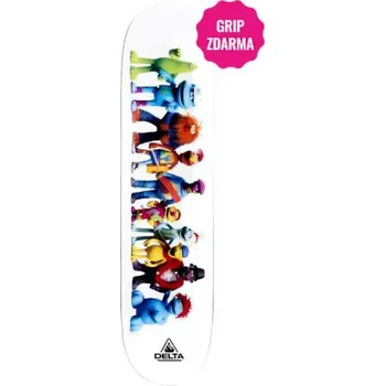 Skateboardová deska SK8 DESKA DELTA MUPPETS - bílá - 8.25 + při osobním odběru 991 Kč