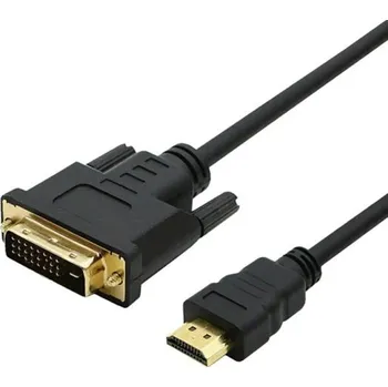 Redukce Adaptér DVI 24+1 samec na HDMI samec 1,5 m Obousměrný Kabel pro stabilní přenos obrazu Full HD Propojení monitoru a grafické karty