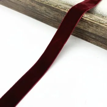 Balící papír Stuha 6 mm 4,6 m sametová Dekorační stužka Jemná sametová stuha na balení dárků Svatební výzdoba Ruční práce Kreativní tvoření Ozdobná stuha vínová