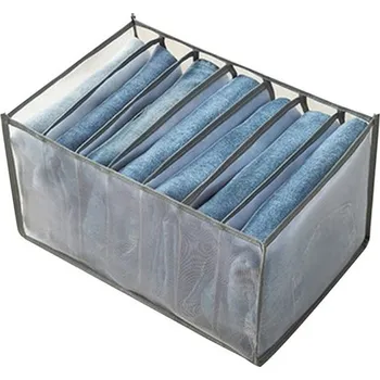 Úložný box Organizér na oblečení 36 x 20 x 25 cm šedá