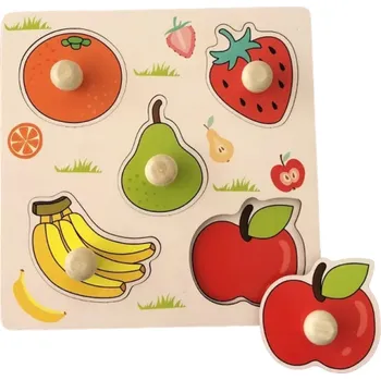 Dřevěná hračka Montessori dřevěná tabulka Ovoce