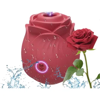 Vibrátor Červený womanizér vibrační vajíčko ve tvaru růže se silným sacím efektem a USB nabíjením pro intenzivní stimulaci diskrétní balení