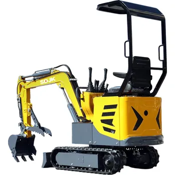 Příslušenství pro gril Minibagr 1t JKW-10 Tunové rypadlo s příslušenstvím Zemědělský stroj Bagr JKW-10 s příslušenstvím žlutá