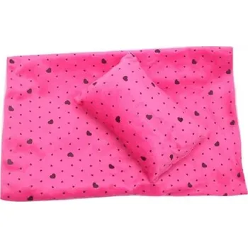 Doplněk pro panenku Spací pytel pro panenky tmavě růžová