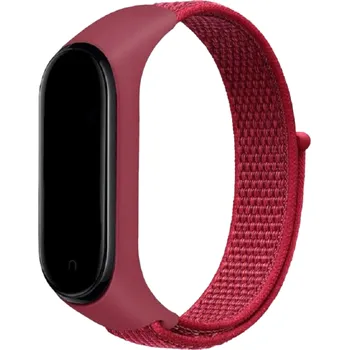 Řemínek pro Xiaomi Mi Band 3 / 4 tmavě červená