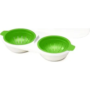 Stojánek na vajíčko Vařič vajec do mikrovlnné trouby C291 zelená