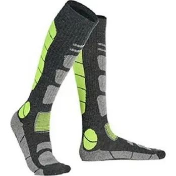 Pánské dlouhé ponožky na zimu Lyžařské termo ponožky Teplé kompresní ponožky na lyže ve velikosti 39-43 zelená