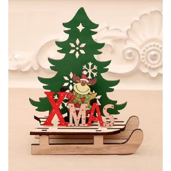 Vánoční dekorace Vánoční dřevěná dekorace Xmas 3