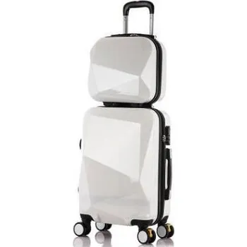 Luxusní dámský kufr J3209 bílá