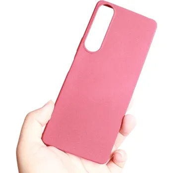 Pouzdro na mobilní telefon Matný silikonový obal na mobil Sony Xperia 1 III Měkký kryt Ochrana proti pádu Protiskluzový pružný pouzdro červená