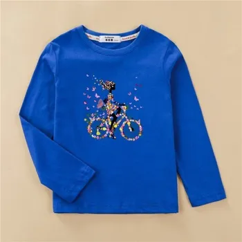 Dívčí tričko Dívčí tričko s dlouhým rukávem T2507 modrá 14