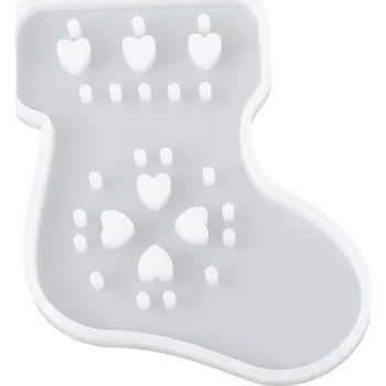 Vánoce Silikonová forma na ozdoby ponožka 8,5 x 7,5 cm