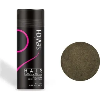 Barva na vlasy Keratinový pudr na vlasy Barevný pudr pro zakrytí řídnoucích vlasů Barevný pudr na zakrytí odrostů a šedin 25 g hnědá