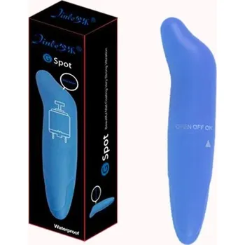 Vibrátor Silikonový oboustranný mini vibrátor ve tvaru delfína s kompaktním designem a diskrétním balením modrá