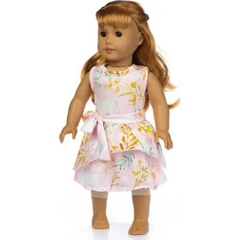 Doplněk pro panenku Šaty pro panenku světle růžové