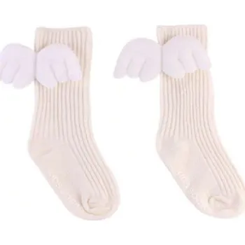 Dětská móda Dívčí podkolenky s křídly bílá 2-4 roky