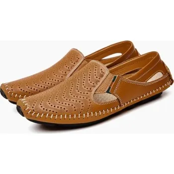 Pánská obuv Pánské kožené mokasíny Josh hnědá 39