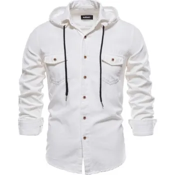 Pánská košile Pánská košile s kapucí F508 bílá XXS