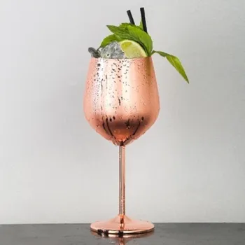 Stolování Nerezová sklenice na víno 2 ks C192 měděná