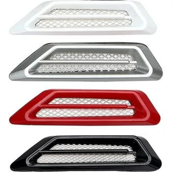 Samolepicí dekorace na vozidlo Samolepka na auto - boční větrací mřížka 2 ks bílá