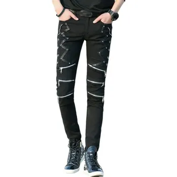 Pánské kalhoty Pánské kalhoty se zipy F1719 28