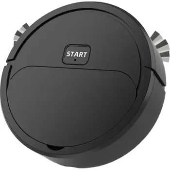 Hubice k vysavači Multifunkční robotický vysavač Kombinace vysávání, zametání a mopování Automatický dobíjecí vysavač Mini robotický čistič podlahy 16 x 16 x 5,4 cm černá