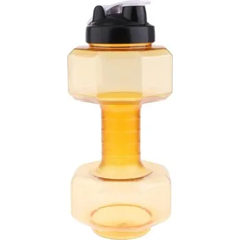 Láhev Láhev&nbsp;na vodu ve tvaru činky 2600 ml žlutá
