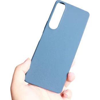 Pouzdro na mobilní telefon Matný silikonový obal na mobil Sony Xperia 5 V Měkký kryt Ochrana proti pádu Protiskluzový pružný pouzdro modrá
