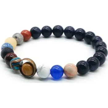 Náramek Korálkový náramek s planetami 16 cm 5