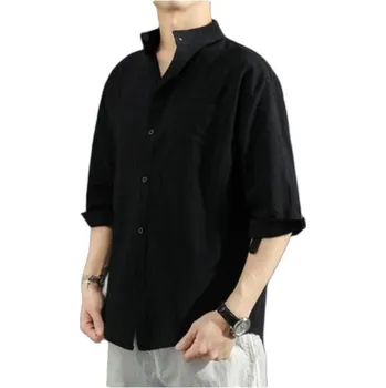 Pánská košile Pánská košile F708 černá S