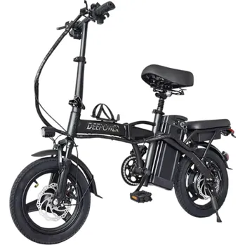 Cyklosvítilna Skládací elektrokolo pro dospělé 400W 48V 10AH LED světlo 2 sedadla Držák na mobil Klakson Odpružení Pneumatiky 35,5 cm 35 km/h