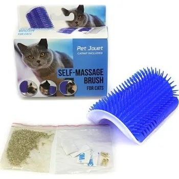 Kosmetika pro kočku Masážní kartáč pro kočky modrá