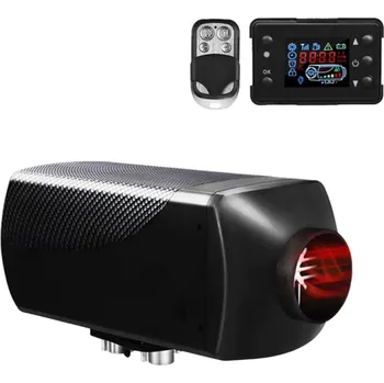 Nezávislé topení do auta s LCD spínačem 5 - 8 KW 24 V Přenosný ohřívač do auta s dálkovým ovládáním Naftové topení do auta, kamionu, dodávky Ohřívač vzduchu s montážním příslušenstvím 38 x 13,5 x 13,5 cm