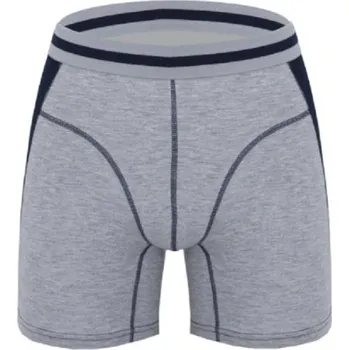 Pánské spodní prádlo Pánské dlouhé boxerky B2 šedá XS