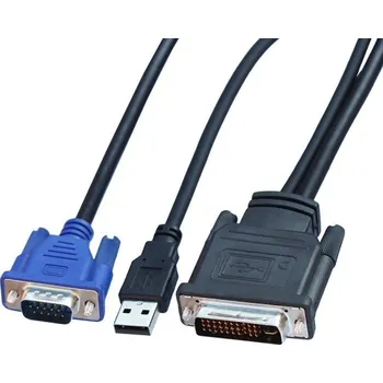 Video kabel Propojovací kabel DVI (30+5) na VGA / USB 1,7 m