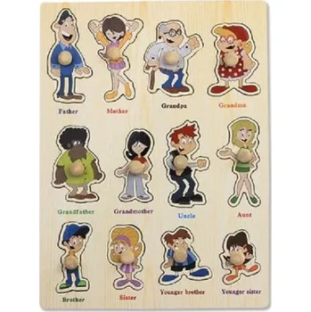 Dřevěná hračka Vkládačka pro děti - Rodina