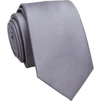 Kravata Elegantní jednobarevná pánská kravata 146 x 8 cm Klasická formální kravata Módní doplněk do obleku Na svatby, pracovní schůzky i každodenní nošení šedá