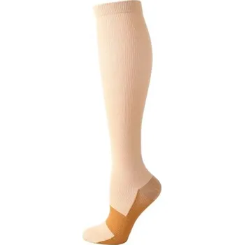 Pánské ponožky Kompresní ponožky proti křečovým žilám Kompresní podkolenky na sport Vhodné na cestování V310 béžova 35-40