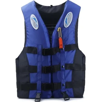 Plovací vesta Záchranná vesta s píšťalkou tmavě modrá XL