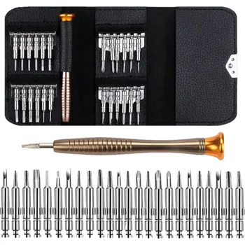 Sada nářadí Sada&nbsp;šroubováků na jemnou mechaniku 25 ks Sada magnetických šroubováků pro opravy elektroniky, hodinek, brýlí Profesionální sada pro opravu telefonů