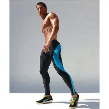 Pánské kompresní legíny - Černo-modré L