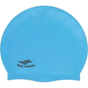 Plavecká čepice Vodotěsná vysoce elastická plavecká čepice pro muže a ženy Vybavení pro plavce Silikonová čepice do bazénu s ochranou uší Unisex modrá