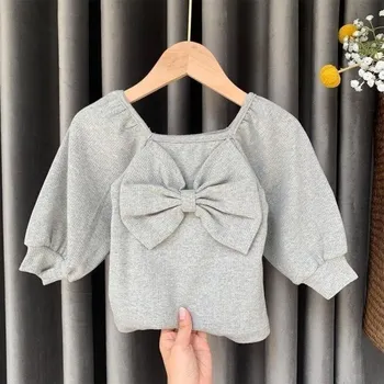 Dívčí tričko Dívčí tričko s dlouhým rukávem T2547 šedá 4