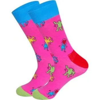 Pánské oblečení Ponožky s potiskem A1425 růžová