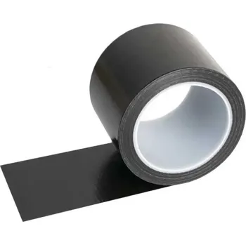 Samolepicí černá páska na opravu kůže 10 m x 10 cm Oprava sedaček, autosedaček, bot, kabelek, bund a nábytku Koženková opravná páska