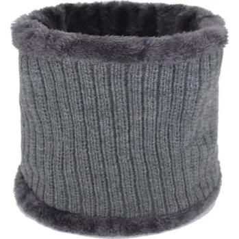 Nákrčník Pánský zimní nákrčník s kožíškem šedá