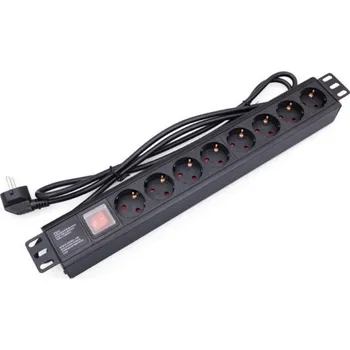 Elektrická zásuvka Vysoce kvalitní napájecí prodlužovací kabel s 8 zásuvkami